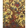 India Arts Tree of Life Tab Top Curtain-Drape-Door Panel-Mustard