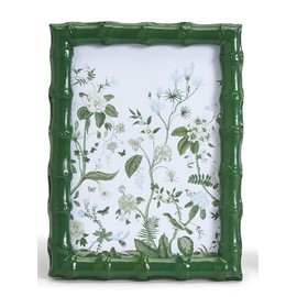 Two's Company 5" X7" Countryside Green Faux Bamboo Photo Frames