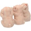 Nemesis Now Three Wise Pigs Figurine 11cm Pink