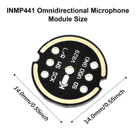 AYWHP Pack of 6 INMP441 Omnidirectional Microphone Module 24 Bit I2S Interface Digital Output Compatible with ESP32 Arduino