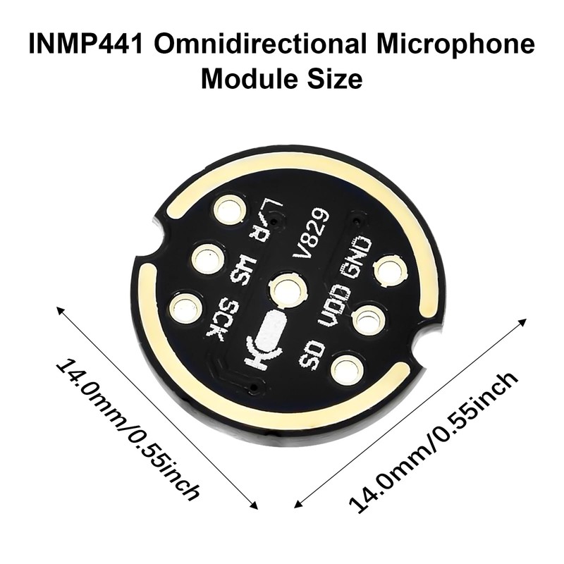 AYWHP Pack of 6 INMP441 Omnidirectional Microphone Module 24 Bit