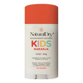 Kit 3 Desodorantes Niños En Barra Natural Sin Bicarbona - naranja - 100% natural