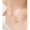 HANFLY 18K Rose Gold Plated Triceratops Dinosaur Necklace