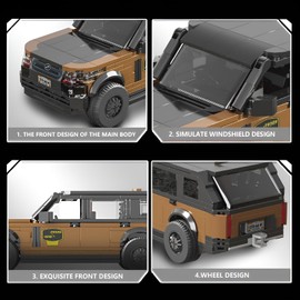 Technik Speed Champions Sports Car Building Blocks, 398 Pieces Traveller P400 Sports Car Clamping Building Blocks Toy Model Car, Gift for Adults and Children, Compatible with Mainstream Brands