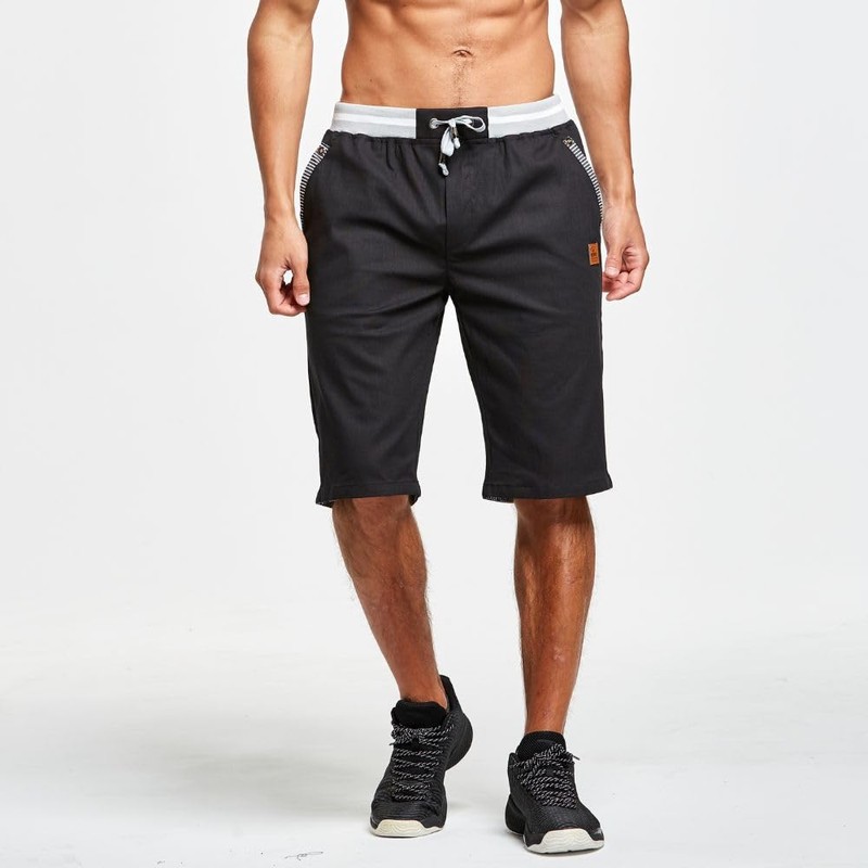 ZOXOZ Men's Summer Leisure Chinos, Stretch Cotton Shorts with Pockets,