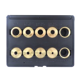 10 Piece Set Solid Brass Precision Machined Router Template Bushings Guide Bearings Set RB