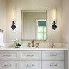 Black Wall Sconces Bathroom Vanity Light Fixtures, Glass Tube Wall
