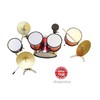 Handmade Red Miniature Drum Kit 15cm Height