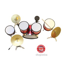 Handmade Red Miniature Drum Kit 15cm Height