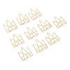 100PCS Metal Crown Paper Clips Multifunctional Rustproof Electroplating Process Prevent