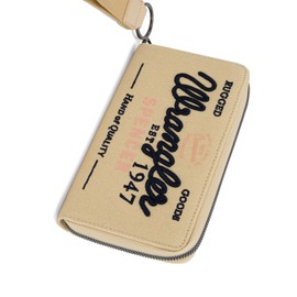 Montana West X Wrangler Wristlet Wallets for Women Classic Retro Wallet Purse Bifold Credit Card Wallets for Women Oversized Logo Clutch Wristlet