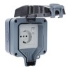 Outdoor Socket Waterproof Socket IP66 Single with Switch, Wall Socket