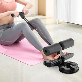 Ab Training Auxiliary Device, 1 Count Home Fitness Equipment, Abdominal Muscle Training Equipment, for Use Only on Smooth Flat, Seamless Tile, Wood, Marble Floors, Tummy Exercise Equipment, Workout Machine - Colour: black