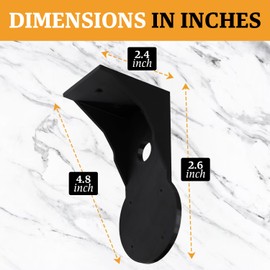 SplashNColor Camera Outdoor Mount Bracket, Compatible with Ring Spotlight Pro – Wireless Security Holder for Outside Wall – Accessories for Outdoor House, Mounts Under Roof, Includes Install Hardware