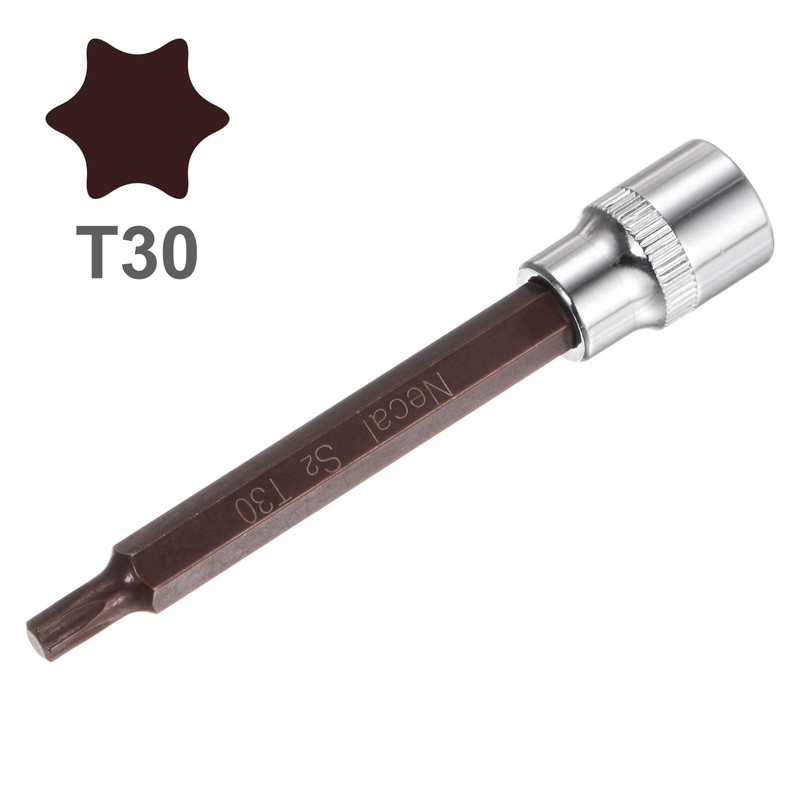 sourcing map 3/8-Inch Drive T30 Torx Bit Socket S2 Steel