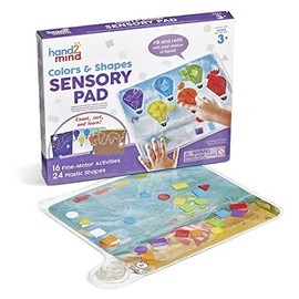 hand2mind Alfombra Sensorial de Colores y Formas, Juguetes de Habilidades Motoras Finas para Niños de 3 Años, Juguetes Sensoriales para Juegos Sensoriales, Juguetes de Terapia Ocupacional, Juguetes