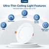 Amico 6 Pack 4 Inch 5CCT Ultra-Thin LED Recessed Dimmable
