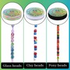 1mm Bracelet String, Elastic for Bracelet Making, 2-Color Set (Black/White)