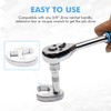 CCLIFE 10-Piece Crowfoot Wrench Crowfoot Wrench Socket Spanner Torque 1/2