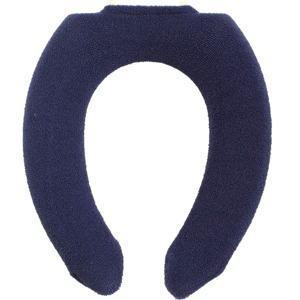 OKA Etoffe Twa Toilet Seat Cover, For U-Shaped Seats, Antibacterial, Odor Resistant, Navy Blue