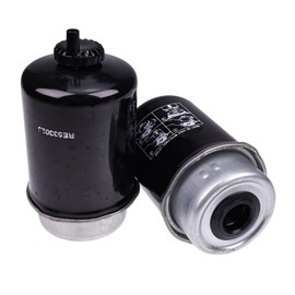 IEQFUE 2PCS Fuel Filter RE533026 233-9856 Compatible With JD 318D 323D 326D 332D 333D 244J 304J 324J Perkins MP10326 MP10325 Caterpillar 236B 246C 262C 272C