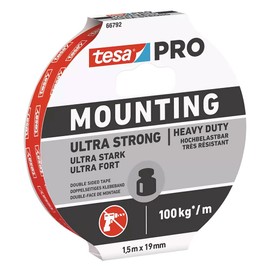 tesa Mounting PRO Ultra Strong Double Sided Tape 1.5 x 19 mm