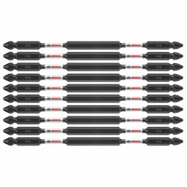 BOSCH ITDEPH26B 10-Pack 6 in. Phillips #2 Impact Tough Double-Ended Screwdriving Bits