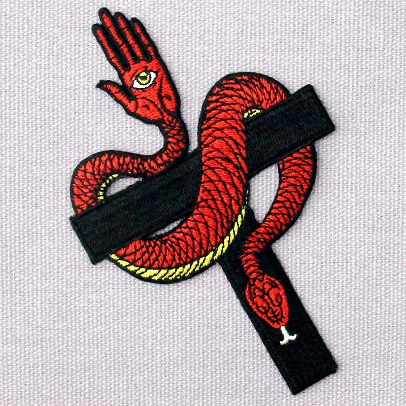 Darkside Left Hand Path Patch Embroidered Applique Badge Iron On