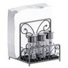 LEVIMETREE Napkin Holder – Metal Napkin Storage with Salt and