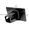 eVerHITCH USA Black Red Flag Metal Hitch Cover Fits 2"