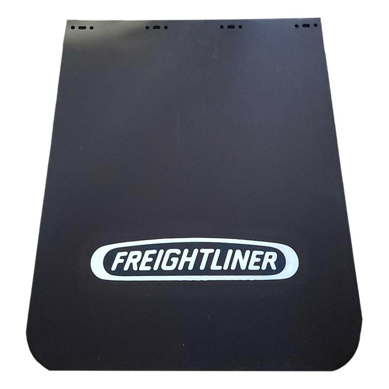 Freightliner Semi-Truck 24" x 30" Black Polyurethane Mud Flaps w/Logo