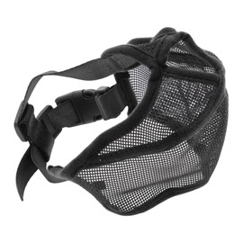 CAPASTEC Muzzle for Dogs with Flattened Snout Adjustable Breathable French Bulldog Muzzle for French Bulldog Pekingese Pugs XL Black