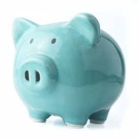 Blue Piggy Banks, Piggy Bank for Girls Boys Kids A New for White Piggy Bank for Boys,Girls,Kids,Adult Coin Bank (Blue) (BLUE1)