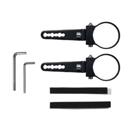 SuperATV Heavy Duty 1.875" Aluminum Tube Clamp - Set of 2 - Use to Attach Lights, Mirrors, Speakers, and More