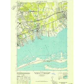 New York Maps - 1941 Bay Shore West, NY - USGS Historical Topographic Wall Art : 18in x 24in