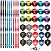 BIPY 87/Pack Dart Stems and Flights Set in 2BA Thread