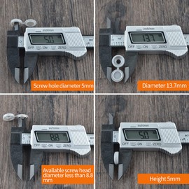 100PCS Hinged Screw Cover Caps Waterproof Plastic Siamese Screw Cap Hole Covers for Phillips Screws Head, Cabinet, Decoration Tapping Screw Cover 5mm（Brown）