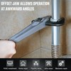 DURATECH 14-inch Heavy Duty Aluminum Offset Pipe Wrench, 2" Jaw