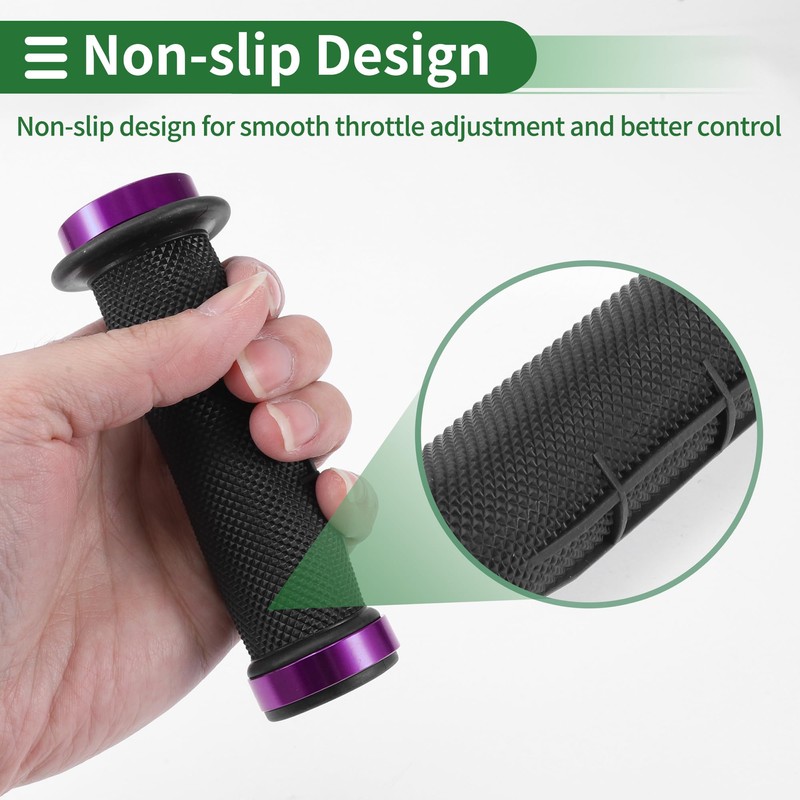 X AUTOHAUX 7/8" 22mm 15/16" 24mm Motorcycle Hand Grips Cover