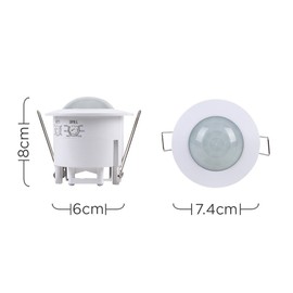 Recessed 360 Degree PIR Ceiling Occupancy Motion Sensor Detector Light Switch