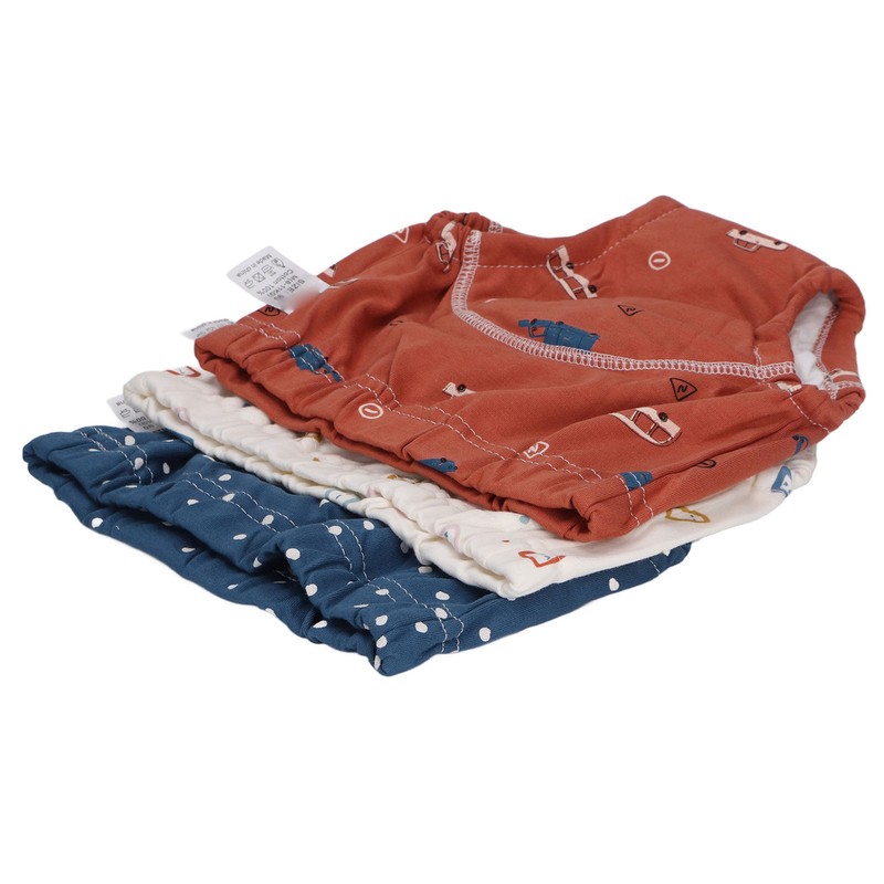 3pcs Baby Absorbent Training Pants Reusable Washable 6 Layers Gauze