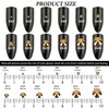 Novani Hotfix Rhinestones, Gold, Round, SS20/4.8MM, 1440pcs, Glass