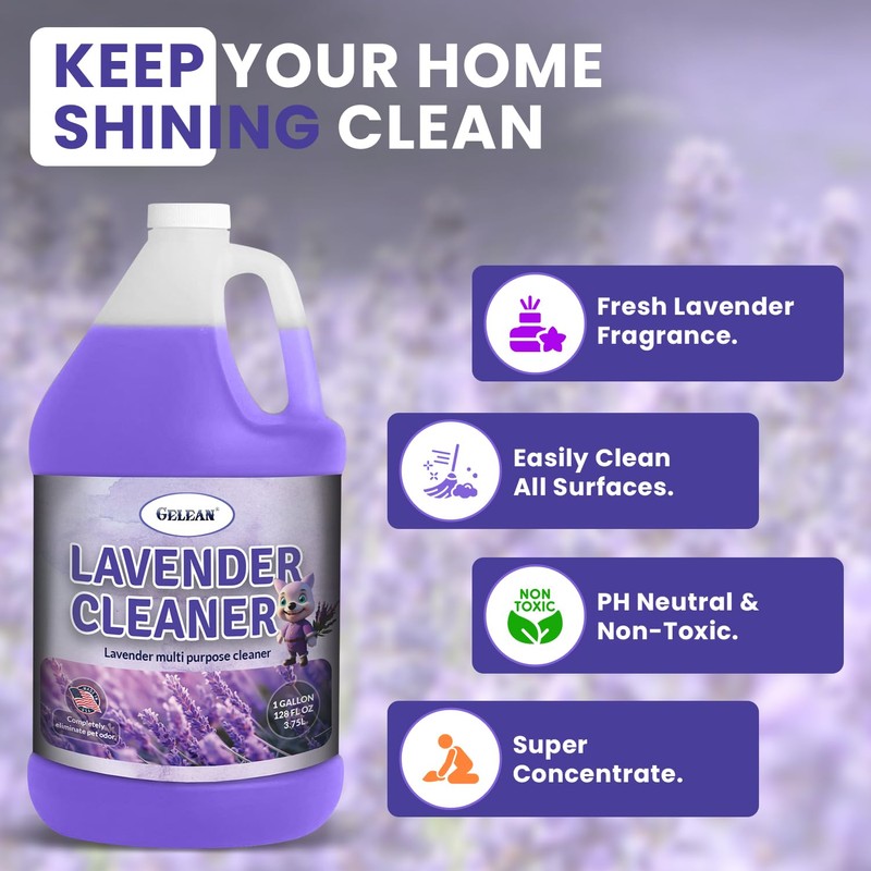 GELEAN LAVENDER Multi Purpose Cleaner & Deodorant Concentrate Lavander cleaner