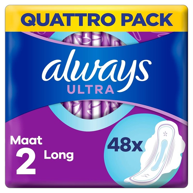 Always - Ultra Sanitary Napkin Long with Wings - 48