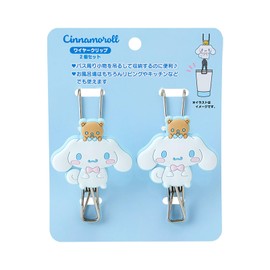 Sanrio 876348 Wire Clips, Set of 2, Cinnamon Roll, Bath Goods, Washing
