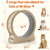 JFHID Large 46'' Wooden Cat Exercise Wheel Cat Treadmill Cat