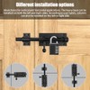 Aoreun Door Bolt Bolt with Combination Lock, Padlock, Stainless Steel