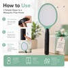 Electric Mosquito Swatter for Home Pest Control – Cordless Battery