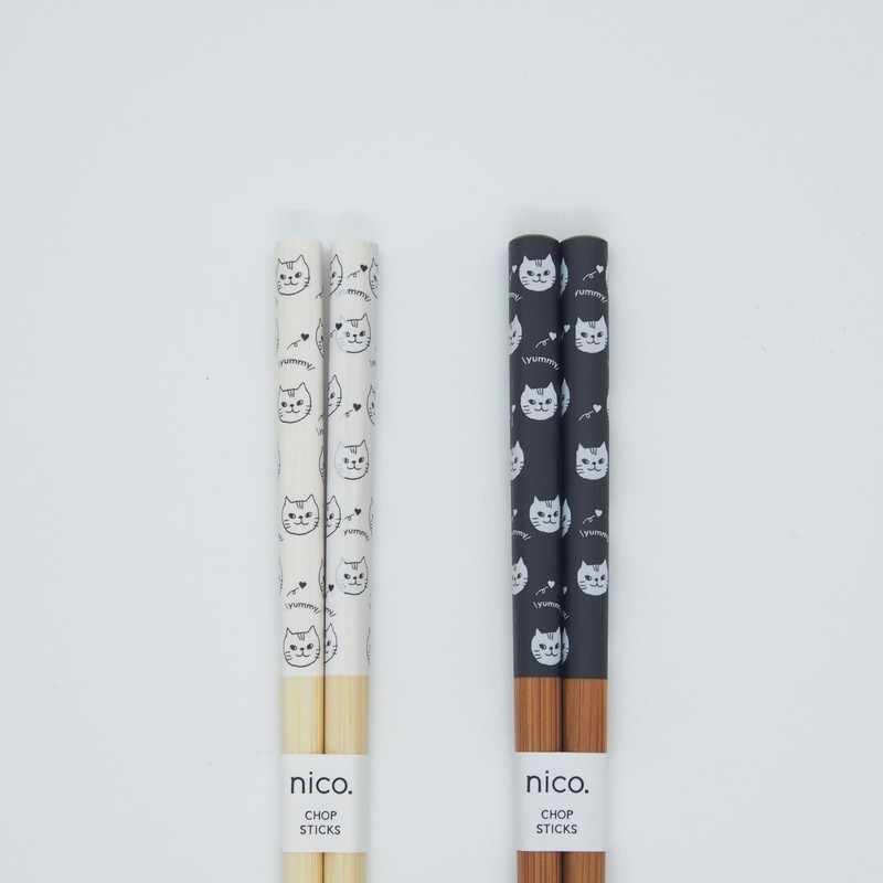 Tanaka Hashi 2 Pairs of Reusable Bamboo Chopsticks 8.8 inches
