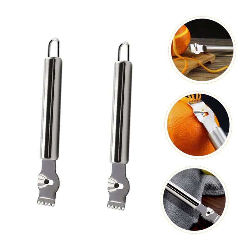VILLFUL Citrus Peeler 2pcs Lemon Grater and Vegetable Peeler Set